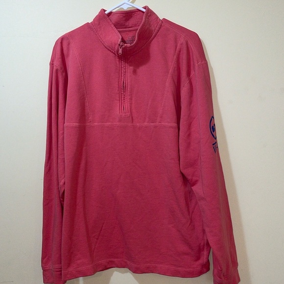 Men’s Vineyard Vines Sun Washed 1/2 Zip Pullover Sweatshirt Jetty Red - Picture 1 of 5
